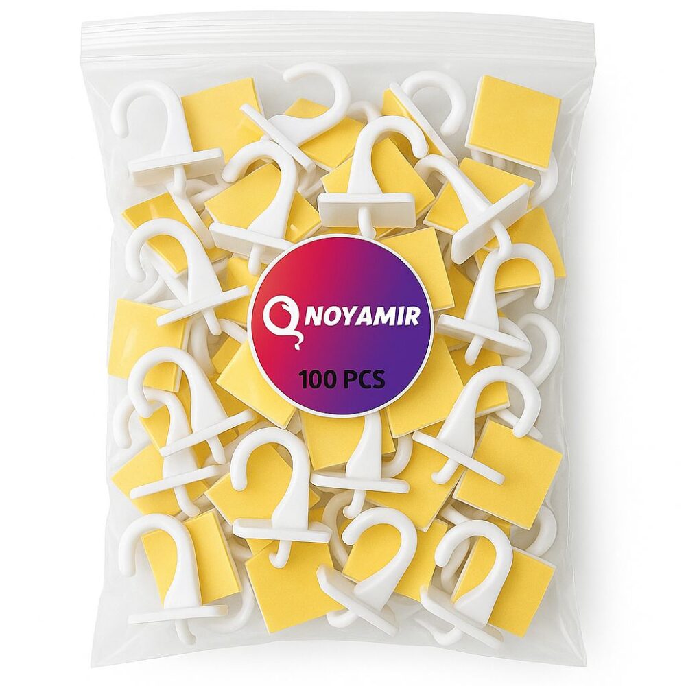 חבילת 100 יח׳ קולב דביק לתלייה מהתיקרה