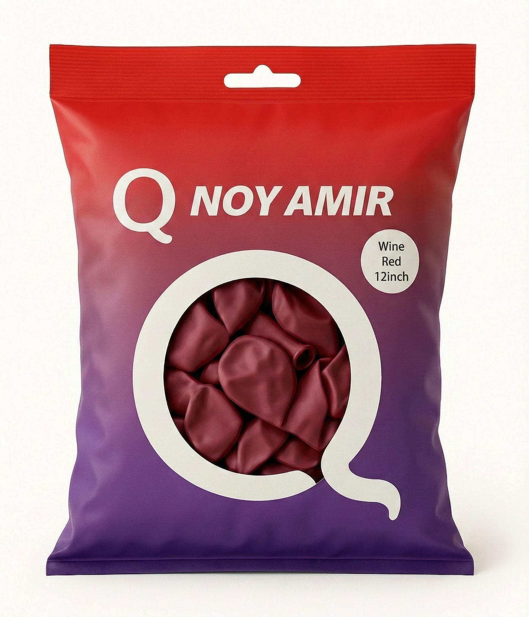 חבילת 100 בלוני גומי צבע בורדו יין 12 אינץ׳