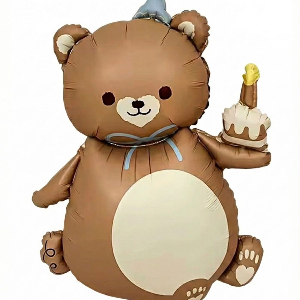 בלון מיילר דובי יום הולדת 100x70cm