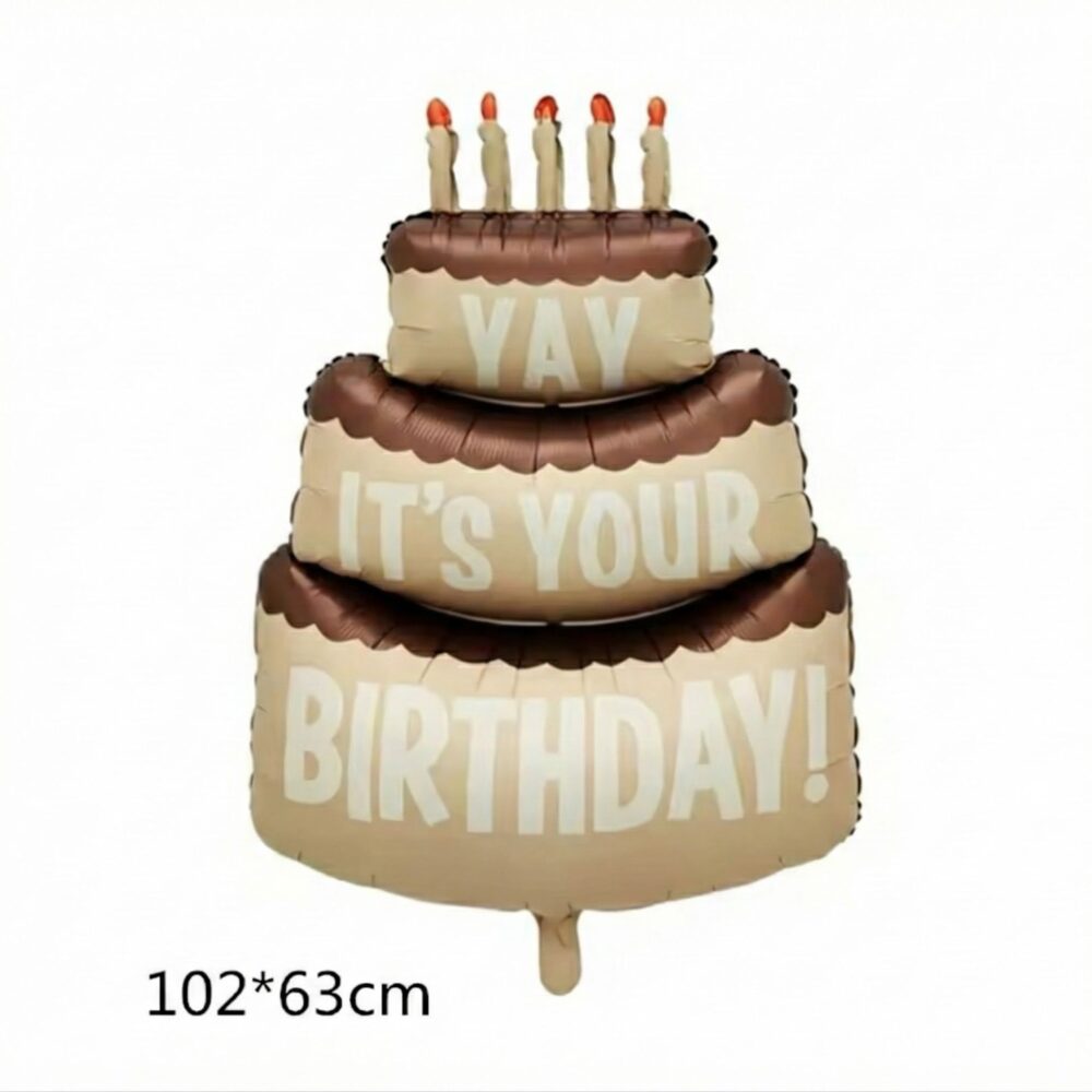 בלון מיילר עוגת יום הולדת 102x63cm