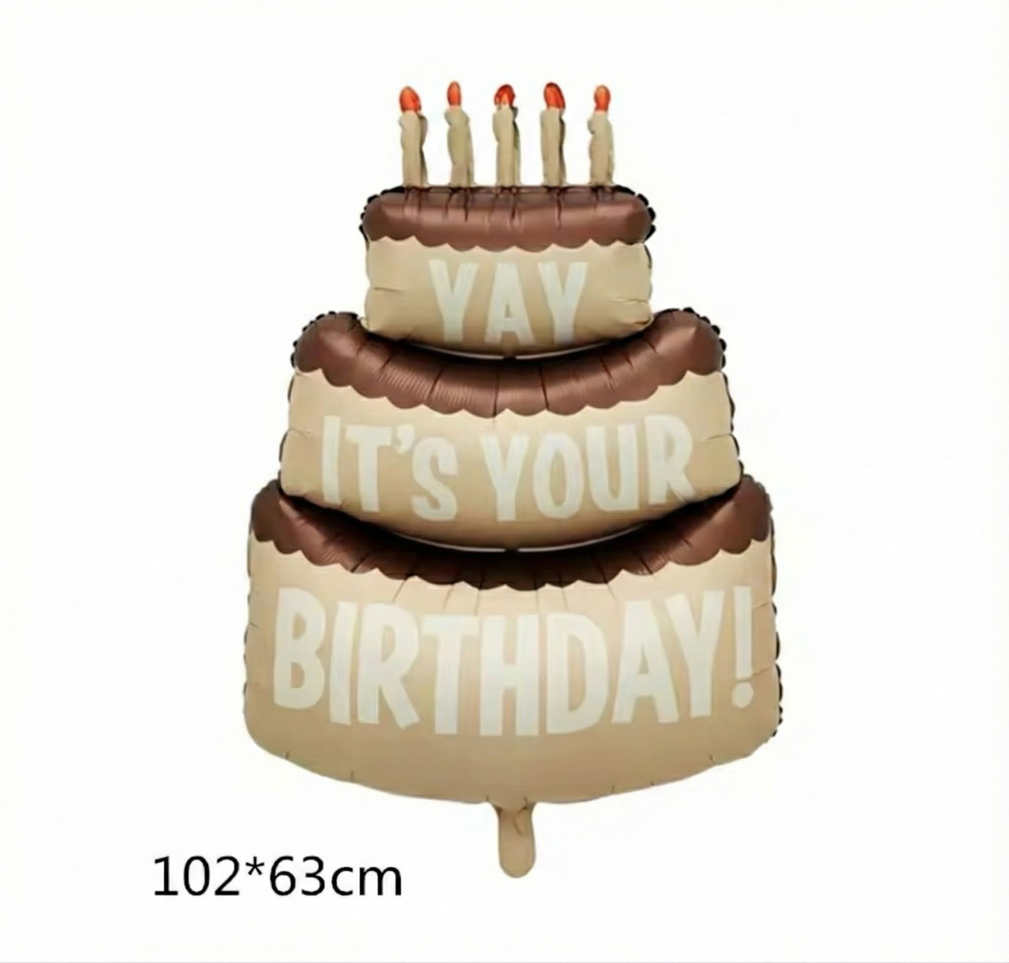 בלון מיילר עוגת יום הולדת 102x63cm