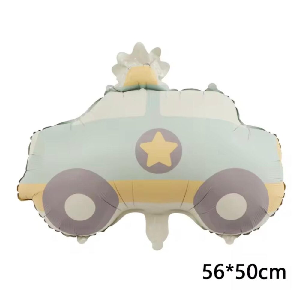 בלון מיילר ניידת משטרה גווני פסטל 56x50cm