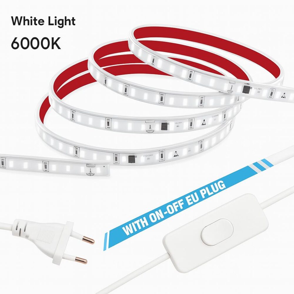 פס לד אור לבן קר באורך 5 מטר