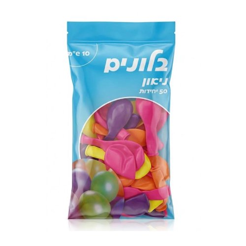 חבילת 50 יח׳ בלוני גומי נאון 12 אינצ׳