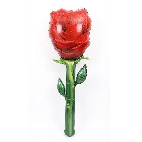 בלון ורד אדום ענקי ומיוחד מידה 132x42cm