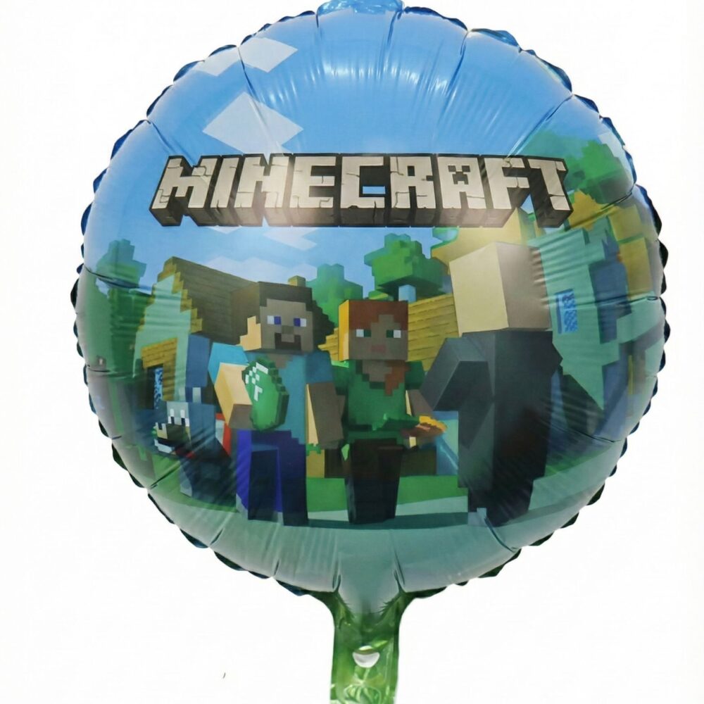 בלון מיילר עגול מיינקראפט 18 אינץ' Minecraft