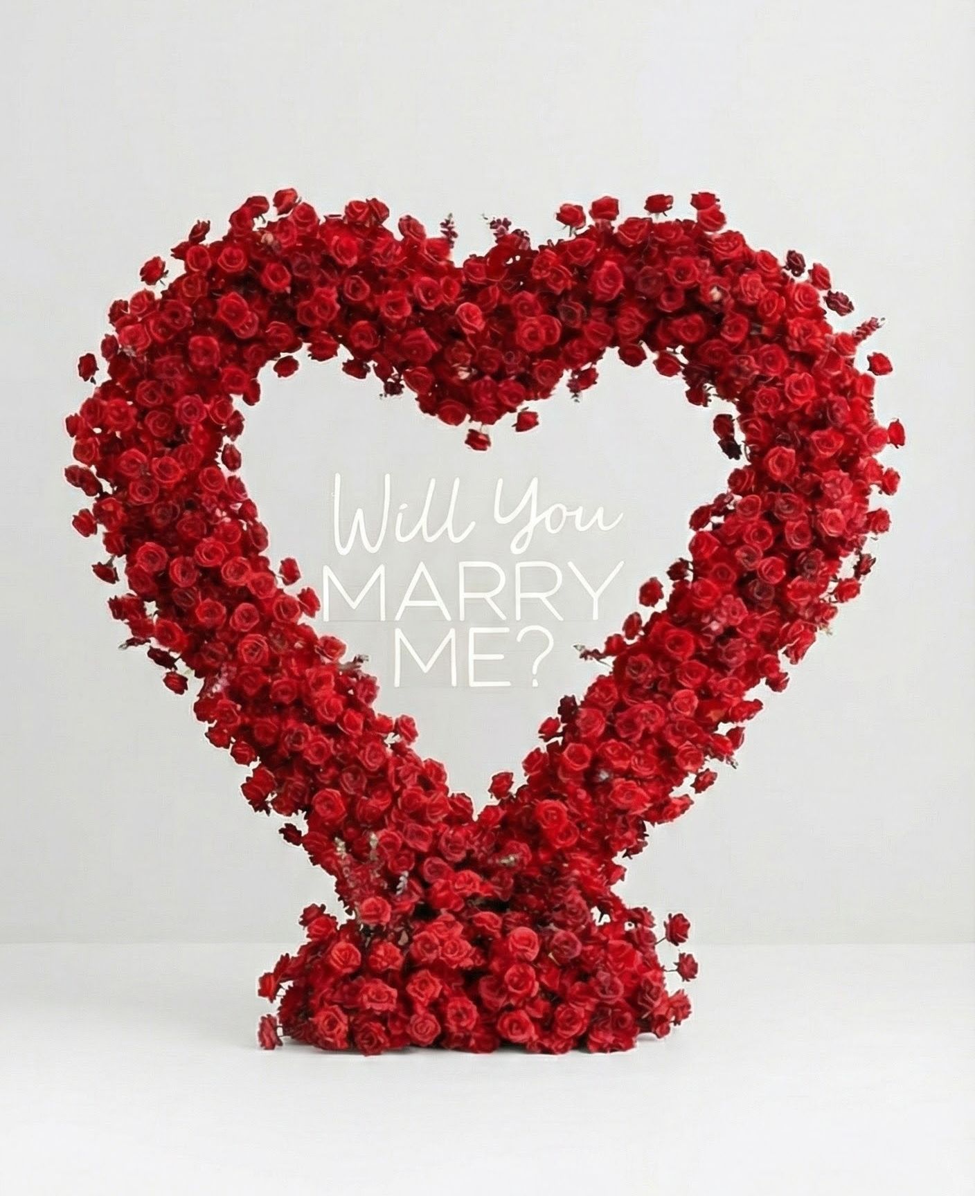 סטנד לב פרחים להצעת נישואין – תמונה 2