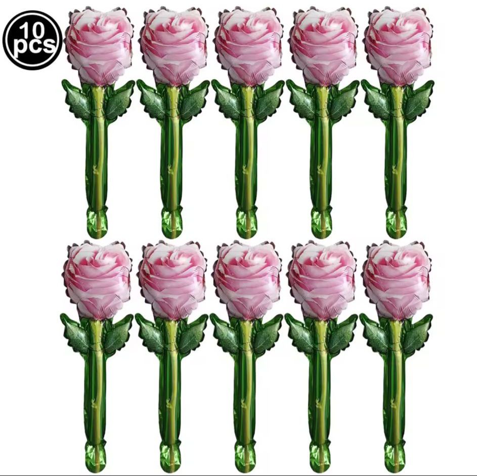10 יח׳ בלון מיילר מיני ורד ורוד