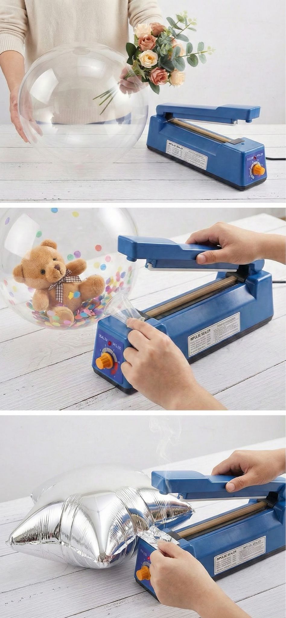 מלחם מקצועי לסגירת בלונים – תמונה 2