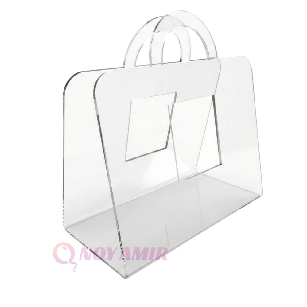 תיק פרספקט שקוף ויוקרתי חלון ריבוע