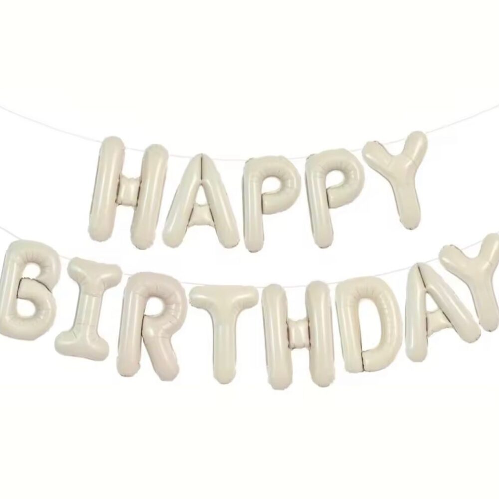 שלט אותיות לניפוח אוויר Happy Birthday