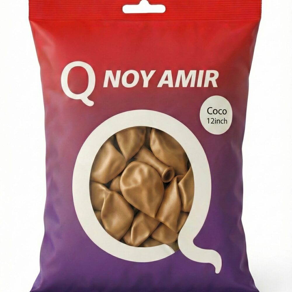 חבילת 100 בלוני גומי 12 אינצ' חום coco