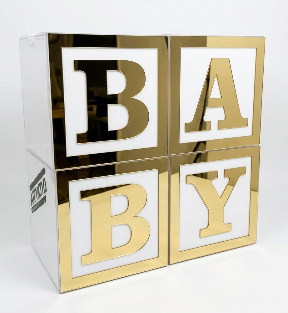 סט קוביות BABY PVC זהב