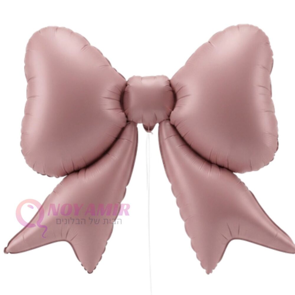 בלון פפיון צבע ורוד מט