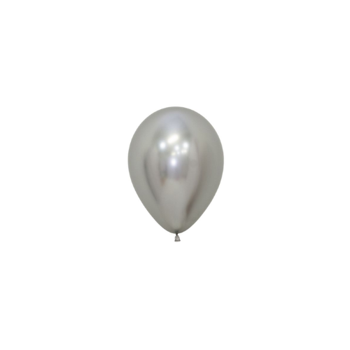 חבילת 50 בלוני גומי כרום רפלקס כסף Sempertex R5 - Reflex - silver - 981