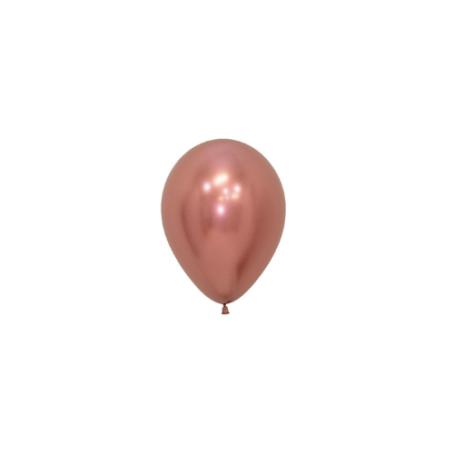 חבילת 50 בלוני גומי כרום רפלקס רוז גולד Sempertex R5 - Reflex - Rose Gold - 968
