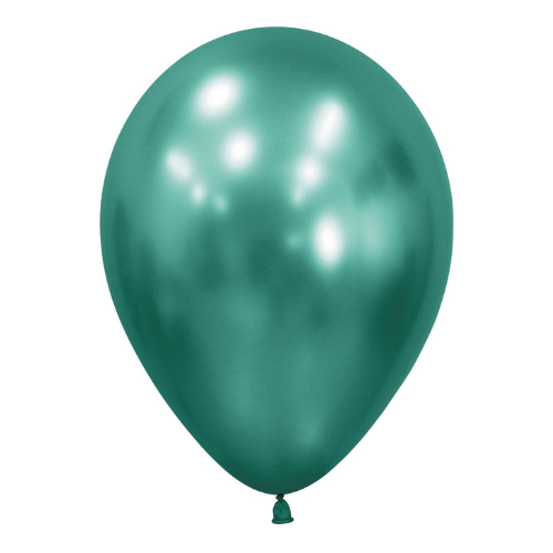חבילת 50 בלוני גומי כרום רפלקס ירוק Sempertex R12 - Reflex - Aurora Green - 932