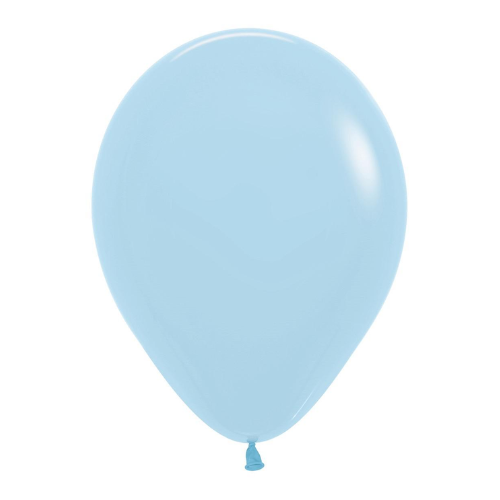 חבילת 100 בלוני גומי 12' פסטל תכלת מט Sempertex R12 - Pastel Matte Blue - 640