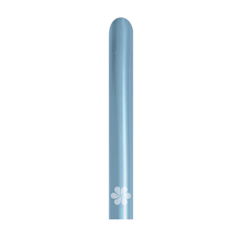 50 יח׳ בלוני גומי נקניק 260׳ כחול ארקטי S260 Sempertex /839 Silk Arctic Blue