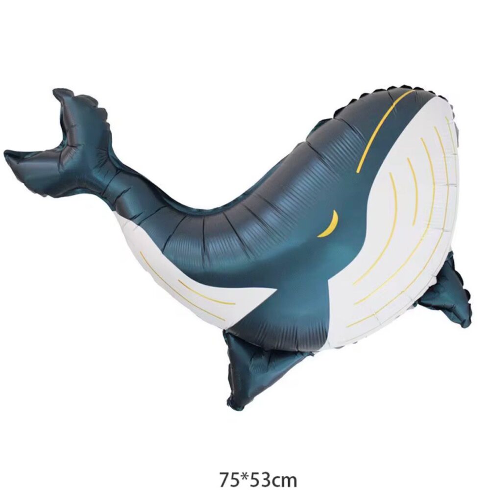 בלון מיילר לוויתן כחול 75X53 ס״מ