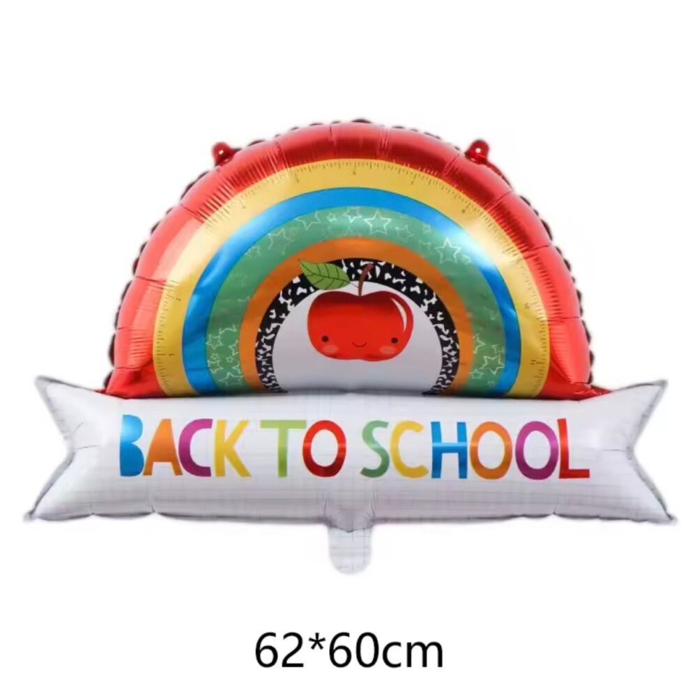 בלון מיילר Back to school קשת בענן חזרה לבית הספר
