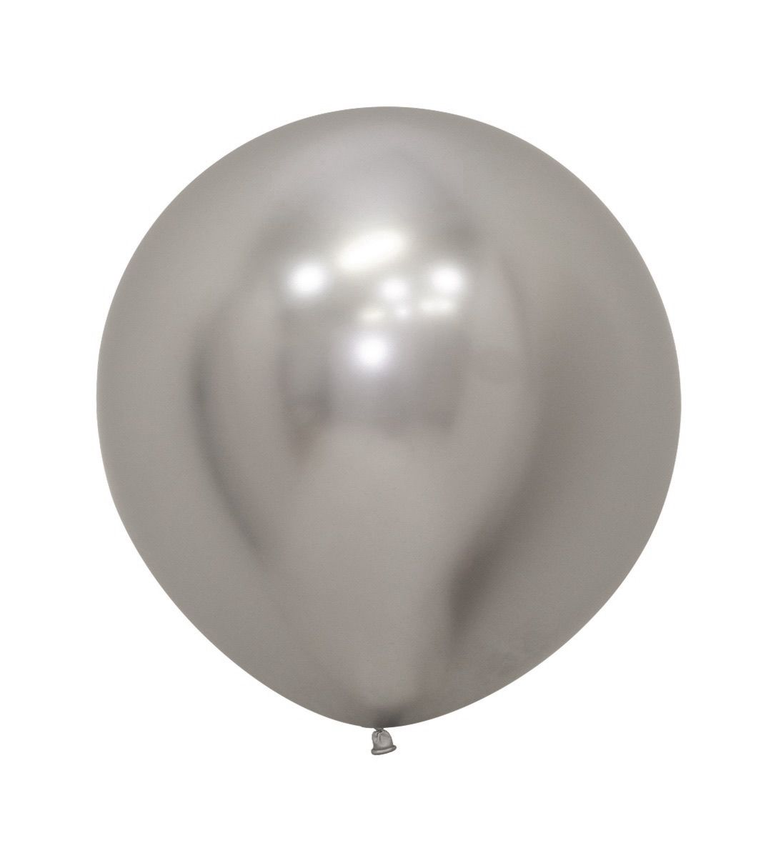 חבילת 25 יח בלוני גומי כרום רפלקס כסף Sempertex R18 – Reflex – silver – 981
