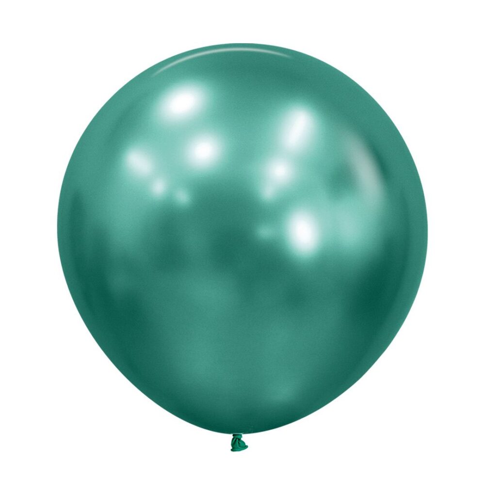 חבילת 25 יח בלוני גומי כרום רפלקס ירוק Sempertex R18 – Reflex – Aurora Green – 932