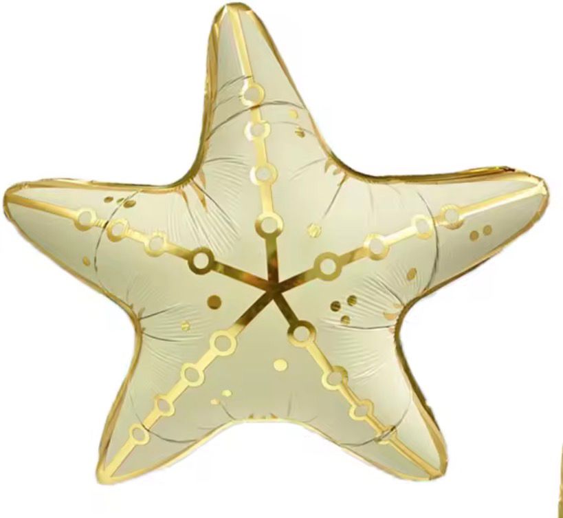 בלון מיילר כוכב ים מוזהב מידה 67x73cm
