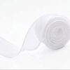 סרט סאטן אורגנזה לבן עובי 4cm אורך 10 יארד