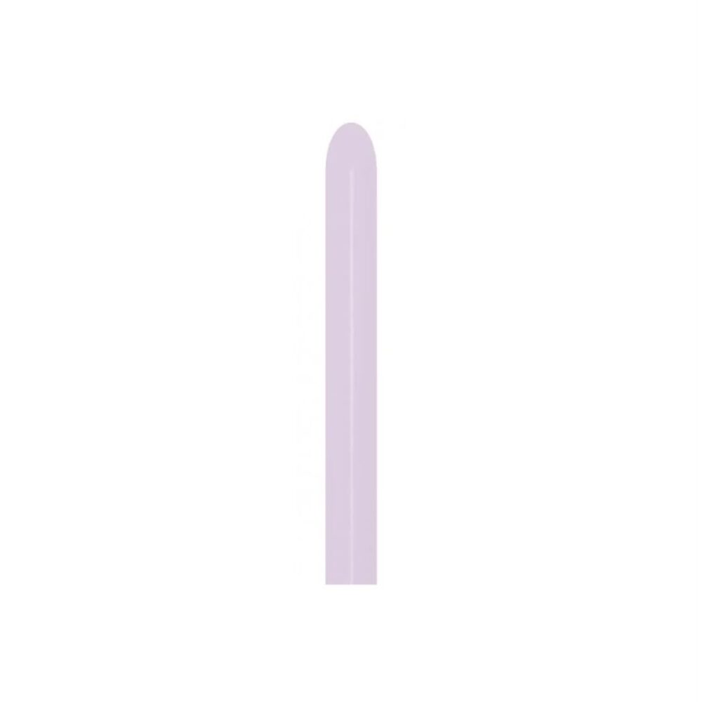 50 יח׳ בלוני גומי נקניק 260׳ סגול לילך מט S260 Sempertex  יח Pastel Matte Lilac 650