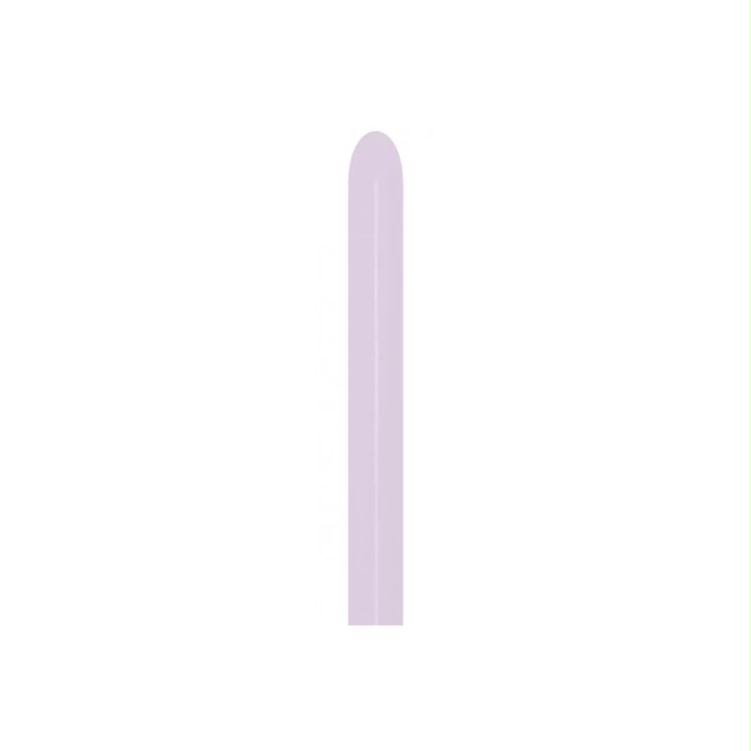 50 יח׳ בלוני גומי נקניק 260׳ סגול לילך מט S260 Sempertex יח Pastel Matte Lilac 650