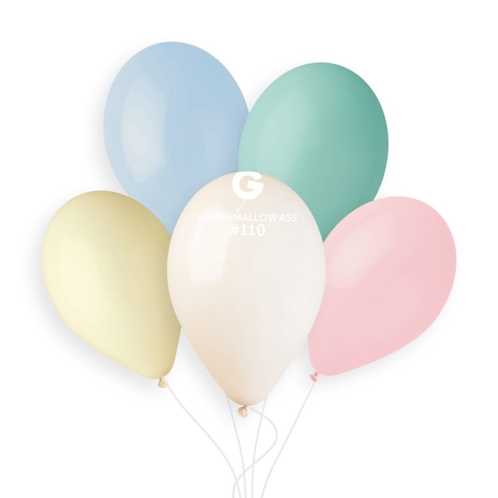 חבילת בלוני גומי איטלקי מיקס מרשמלו 12 אינץ׳ 100 יח