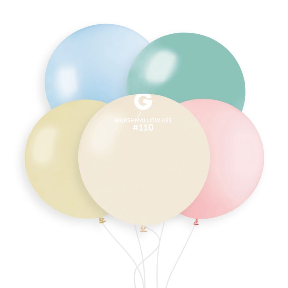 חבילת בלוני גומי איטלקי מיקס מרשמלו 19 אינץ׳ 25 יח