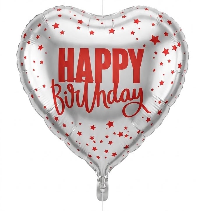 בלון מיילר מודפס Happy Birthday גדול 26 אינץ