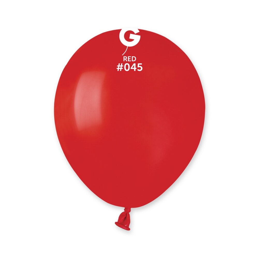 חבילת בלוני גומי איטלקי אדום (Red #045) 5 אינץ' – 100 יח'