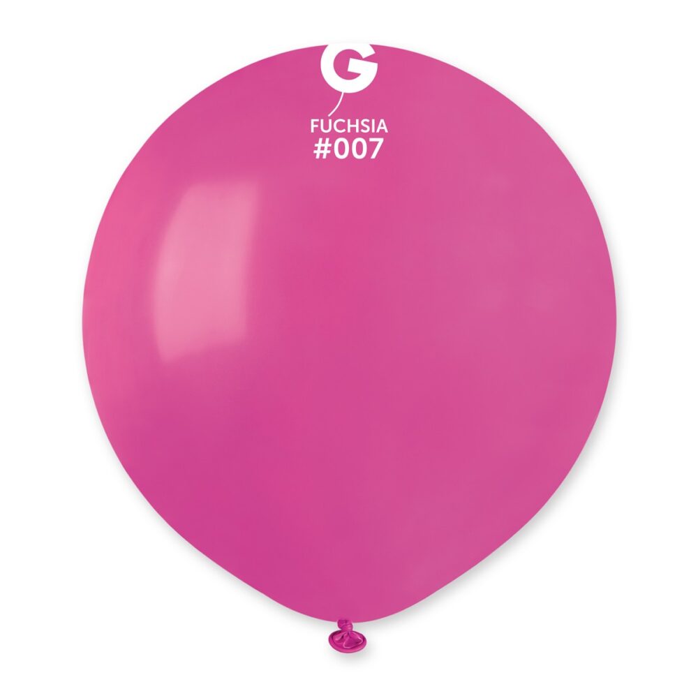חבילת בלוני גומי 19 אינץ' פוקסיה (Fuchsia #007) – 25 יח'