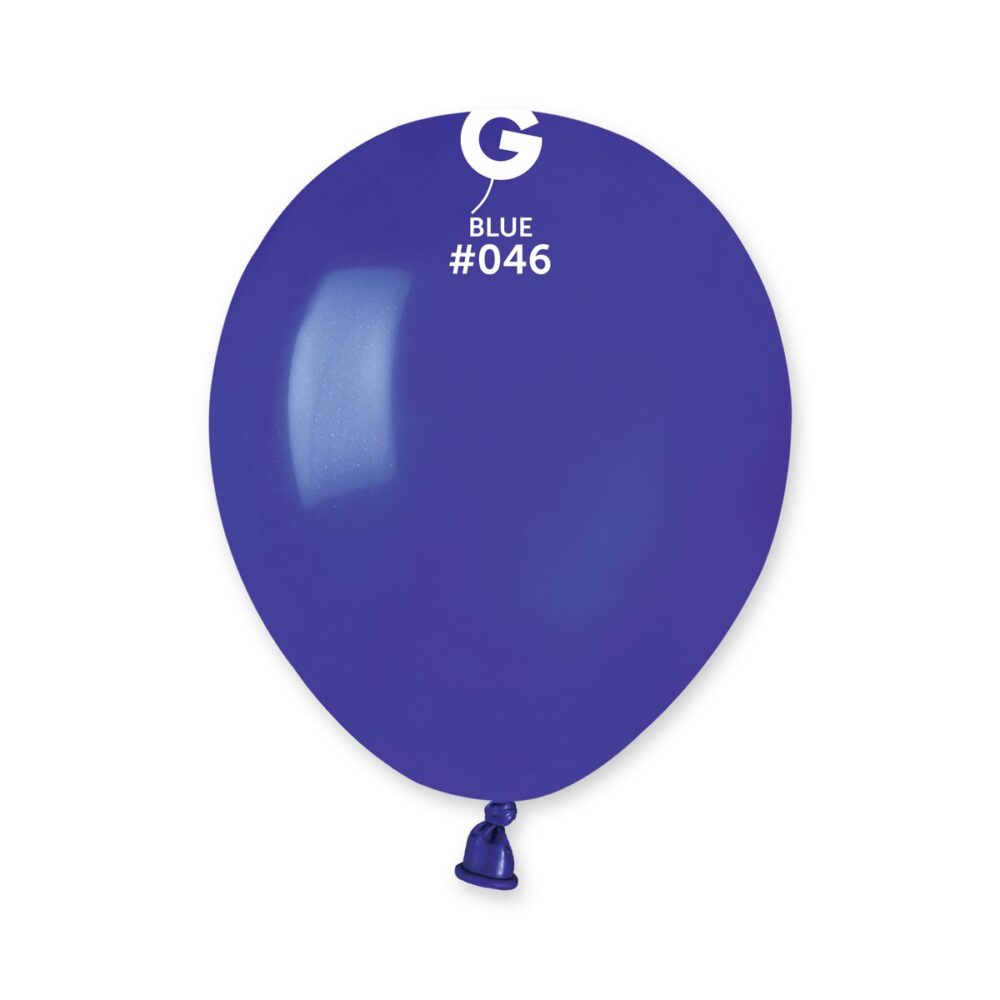 חבילת בלוני גומי איטלקי כחול (Royal Blue #046) 5 אינץ' – 100 יח'