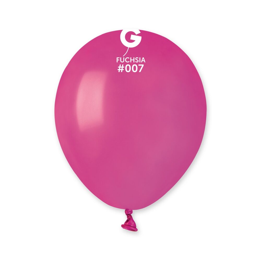 חבילת בלוני גומי איטלקי פוקסיה (Fuchsia #007) 5 אינץ' – 100 יח'
