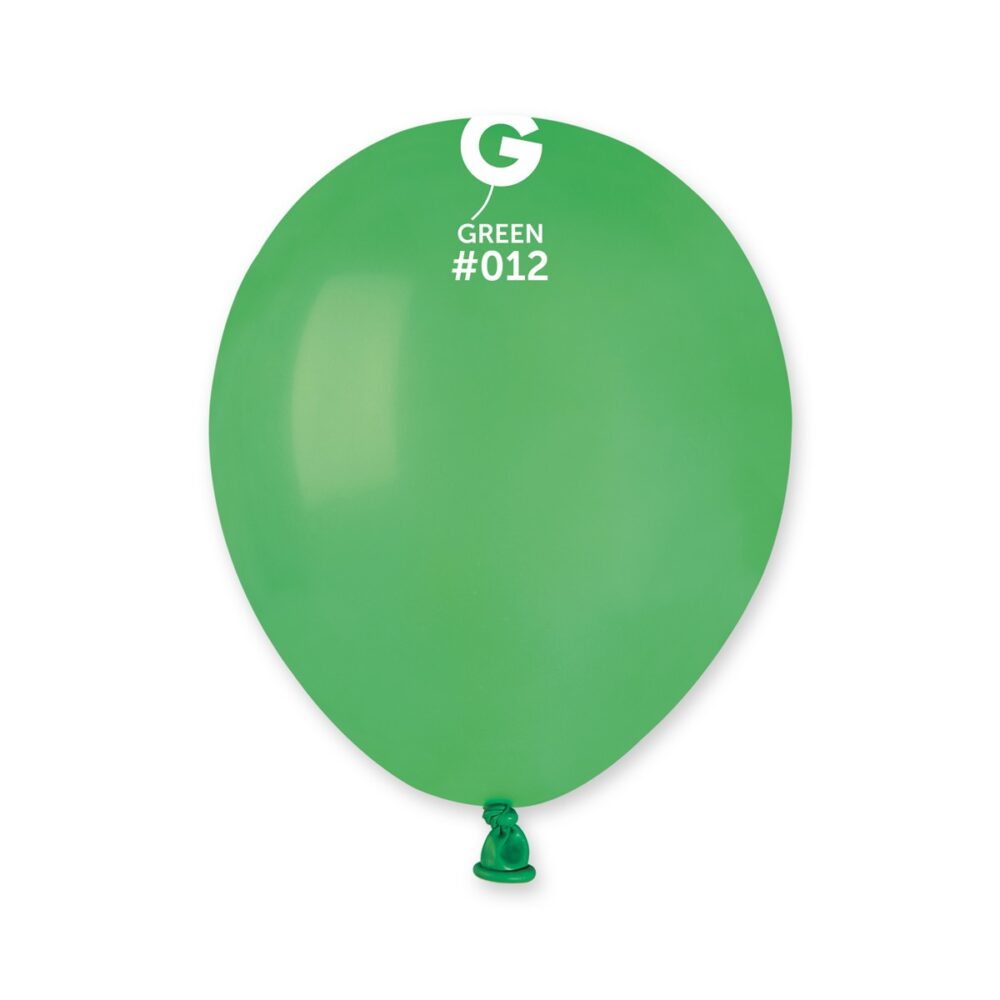 חבילת בלוני גומי איטלקי ירוק (Green #012) 5 אינץ' – 100 יח'
