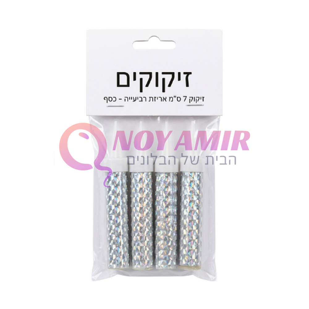 זיקוקים 7 ס״מ אריזת רביעייה כסף