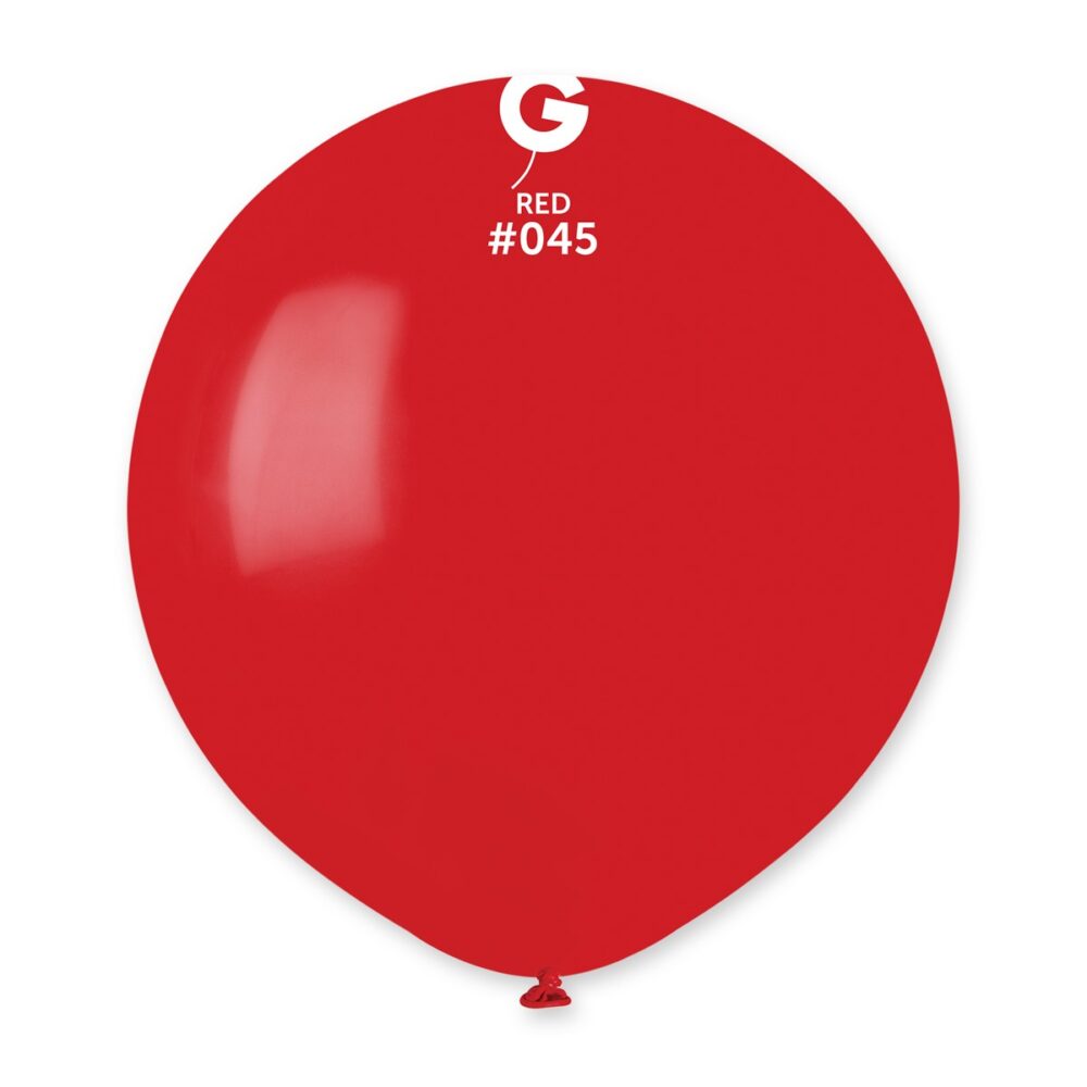 חבילת בלוני גומי אדום (Red #045) 25 יח' 19 אינץ