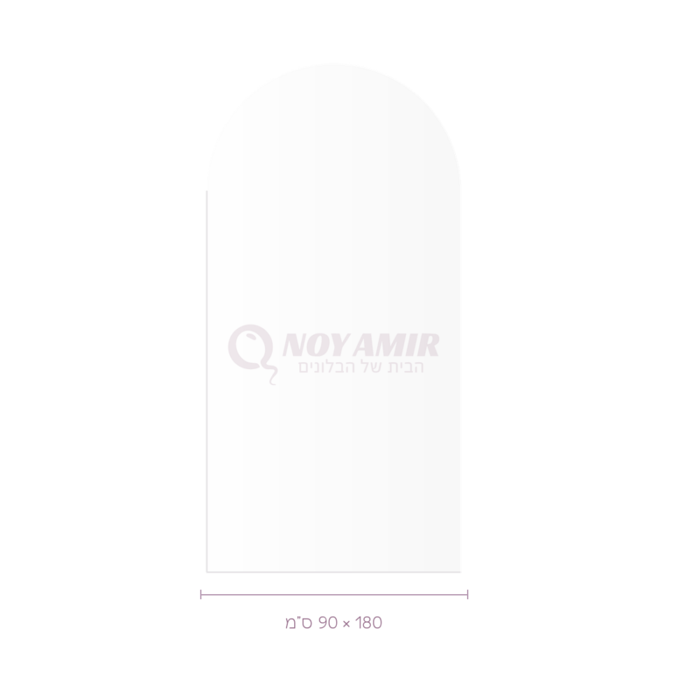 קיר קאפה מעוגל חלק 1.80X90 ס"מ