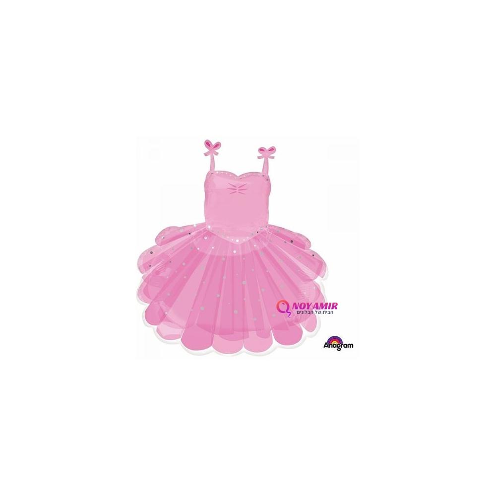 בלון מיילר גדול בצורת שמלת בלרינה