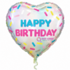 בלון מיילר ענקי 26 אינץ' בצורת לב עם הכיתוב Happy Birthday